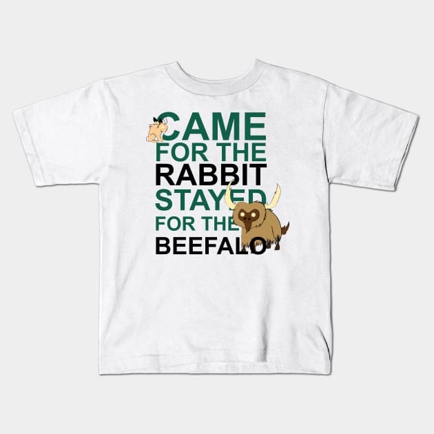 Don't Starve Beefalo! (Dark) Kids T-Shirt by acorntree